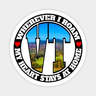 Heart Stays Home - Vermont Magnet